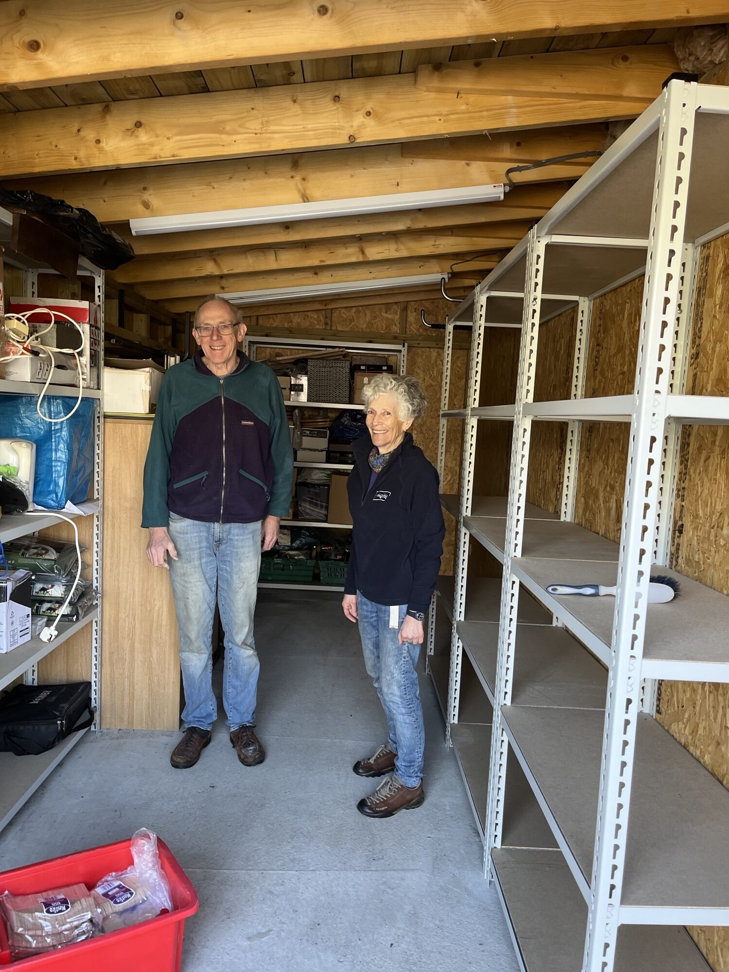 Arisaig Community Trust Volunteers in Bill's Shed