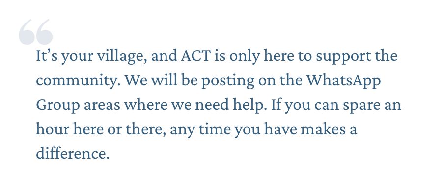 It's your village pull quote