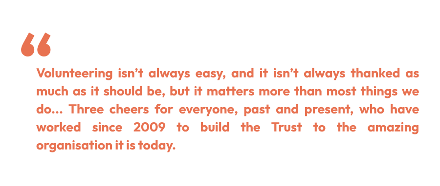 Pull quote from 10th May diary - volunteering isn't always easy