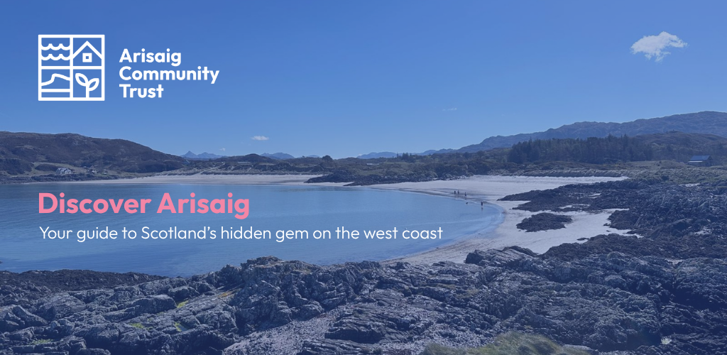 Photo of Camusdarach beach to promote Discover Arisaig app